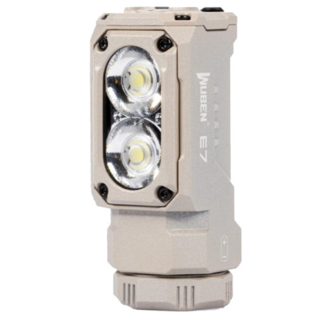 Latarka diodowa WUBEN E7 Światło Białe 6500K Khaki - 1800lm