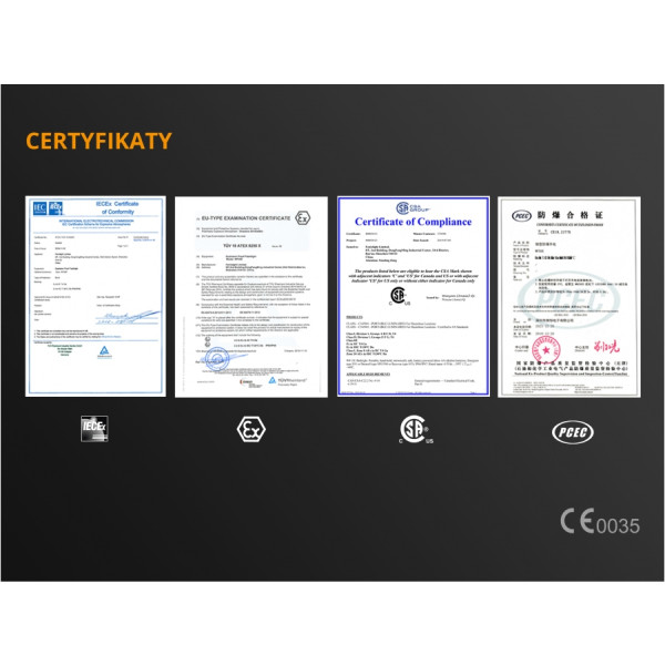 Latarka strażacka Fenix WF11E LED 200 lm IP67 ATEX