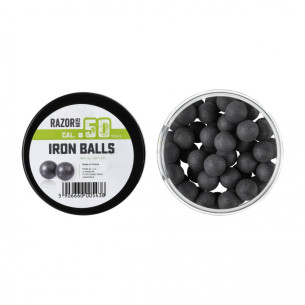 Kule gumowo-metalowe RazorGun kal. .50, 50 szt. 2