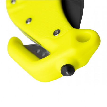 Nóż ratowniczy ESP z półząbkowanym ostrzem - Żółty