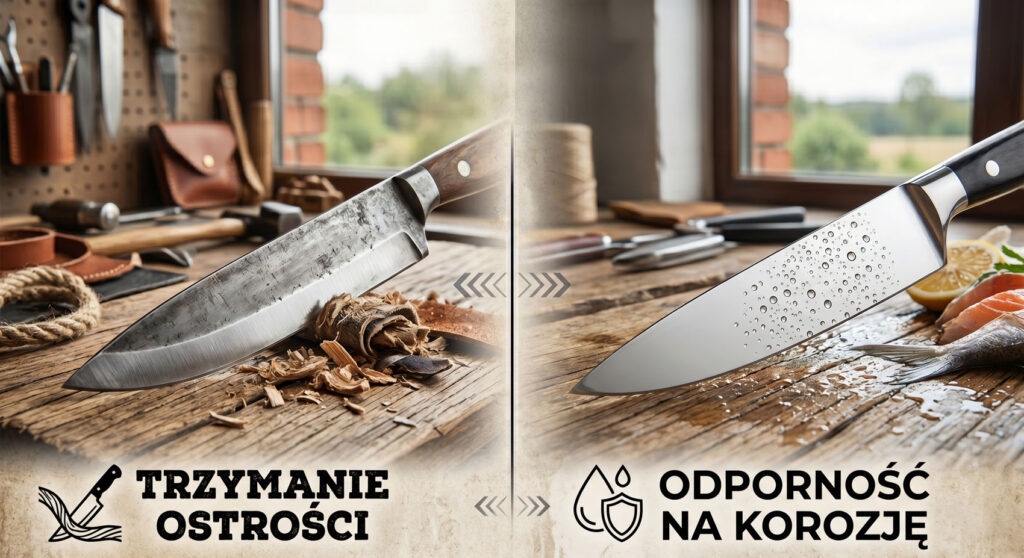 Stal narzędziowa - kompromis między trzymaniem ostrości i odpornością na korozję