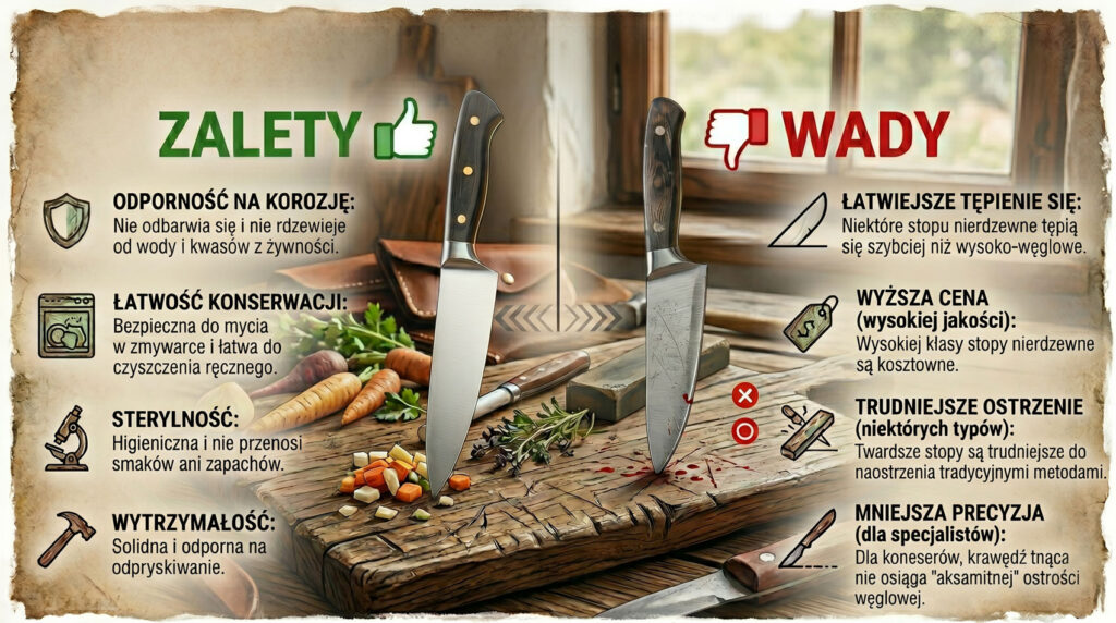 Jaka jest najlepsza stal na nóż myśliwski lub kuchenny?